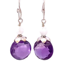 Load image into Gallery viewer, faceted amethyst earrings