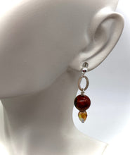Load image into Gallery viewer, red creek jasper earring on lobe
