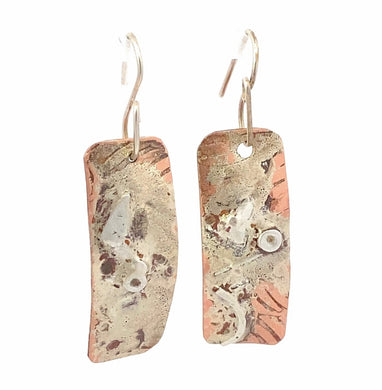 copper sterling earrings