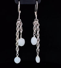 Load image into Gallery viewer, faceted moonstone earrings