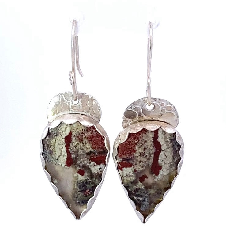 indonesian Moss Agate earrings