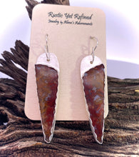 Load image into Gallery viewer, Indonesian Moss agate earrings