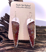 Load image into Gallery viewer, red moss agate earrings