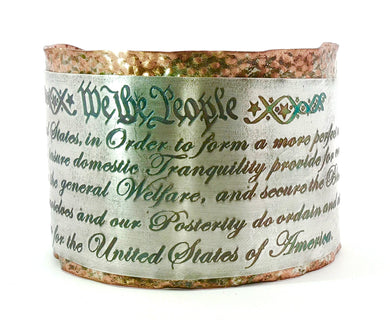 We The People Copper and silver Cuff bracelet