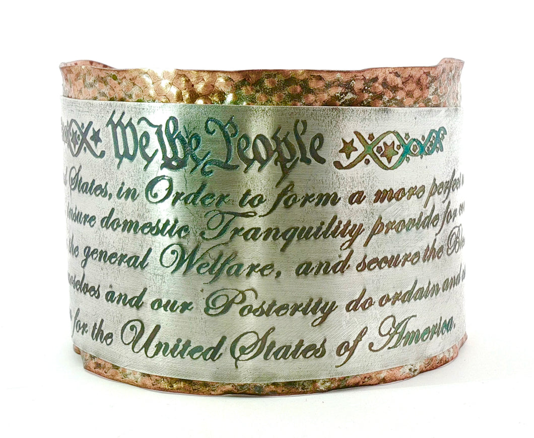 We The People Copper and silver Cuff bracelet