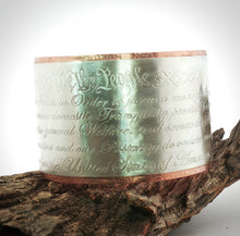 Load image into Gallery viewer, We The People Copper and silver Cuff bracelet
