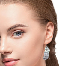Load image into Gallery viewer, Patriot Collection. Fine Silver MAGA earrings 2&quot; long
