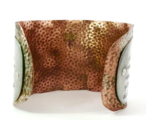 We The People Copper and silver Cuff bracelet