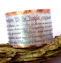 Load image into Gallery viewer, We The People Copper and silver Cuff bracelet