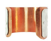 Load image into Gallery viewer, Close-up of a copper bracelet from the back and We the People