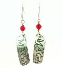 Load image into Gallery viewer, Earrings with 'MAGA' design on silver 