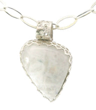 Load image into Gallery viewer, &#39;Slice of Moonlight&#39; Moonstone Sterling Teardrop pendant 1 1/2&quot; tall