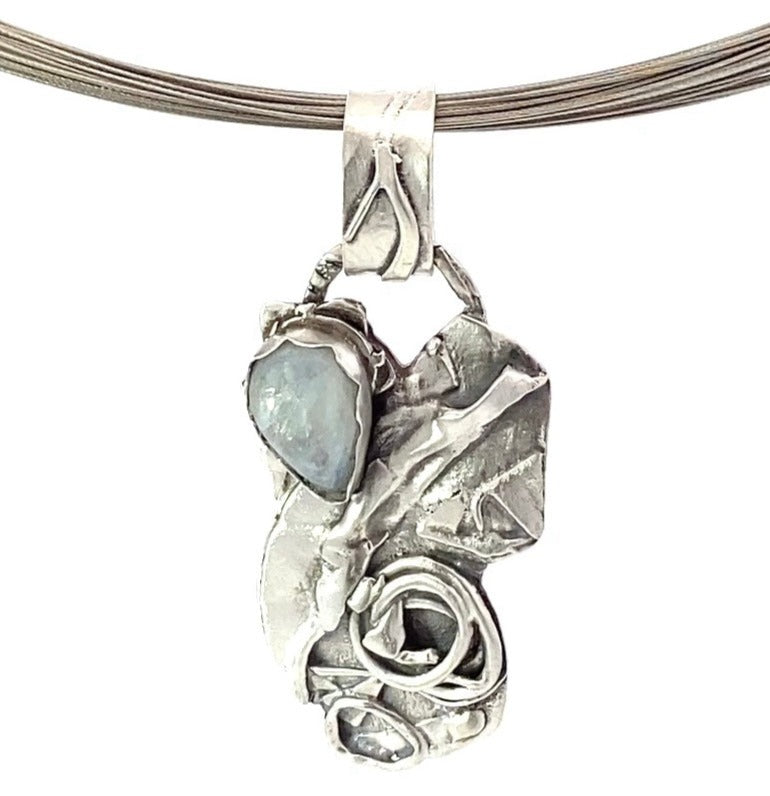 moonstone sterling pendant