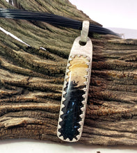 Load image into Gallery viewer, Petrified palmwood Gemstone Sterling pendant.