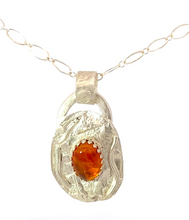 Load image into Gallery viewer, Baltic amber sterling Silver pendant. Dare to Dream Collection.