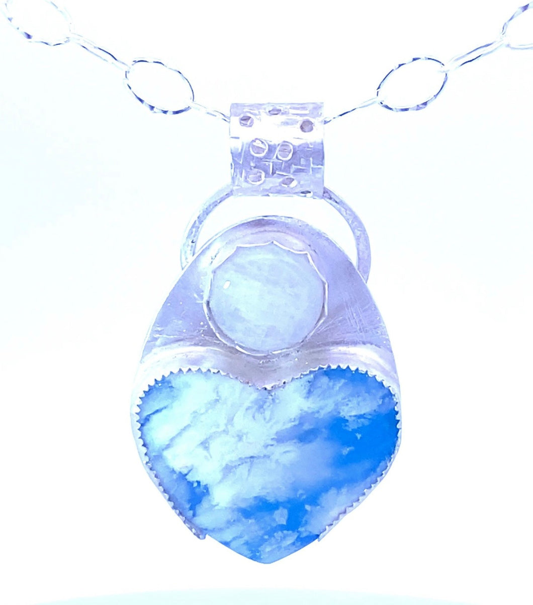 Cloud Dreams heart pendant