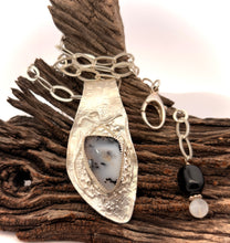 Load image into Gallery viewer, Merlin's Magic Collection Dendritic Opal Pendant 2 1/2" tall.