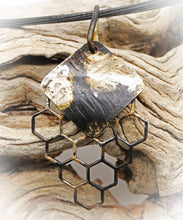 Load image into Gallery viewer, 18k gold on steel pendant