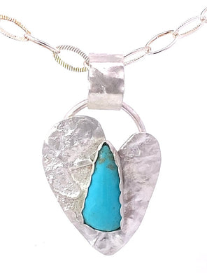 Sonoran turquoise heart pendant