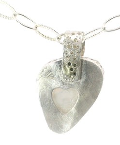 'Slice of Moonlight' Moonstone Sterling Teardrop pendant 1 1/2" tall
