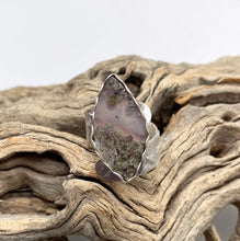 Load image into Gallery viewer, moss agate silver ring