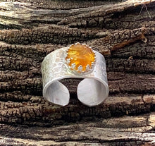 Load image into Gallery viewer, amber ring in natural setting