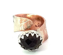 Load image into Gallery viewer, faceted smoky quartz ring