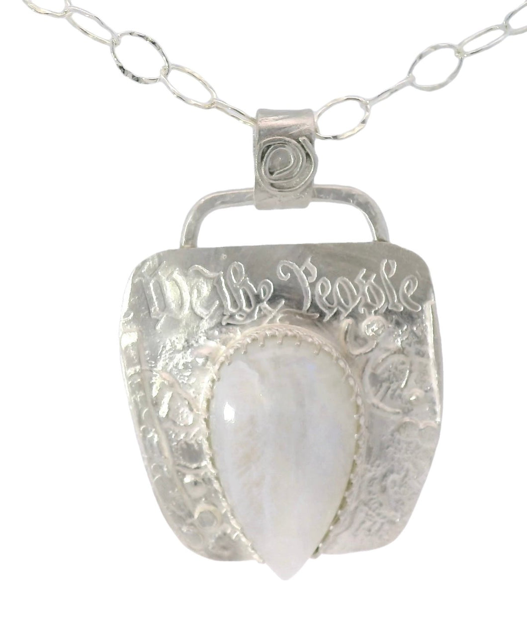 moonstone we the people pendant