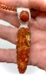 'Enchanted Woodland' Red Creek Jasper pendant.