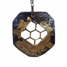 Load image into Gallery viewer, 22k gold and steel pendant