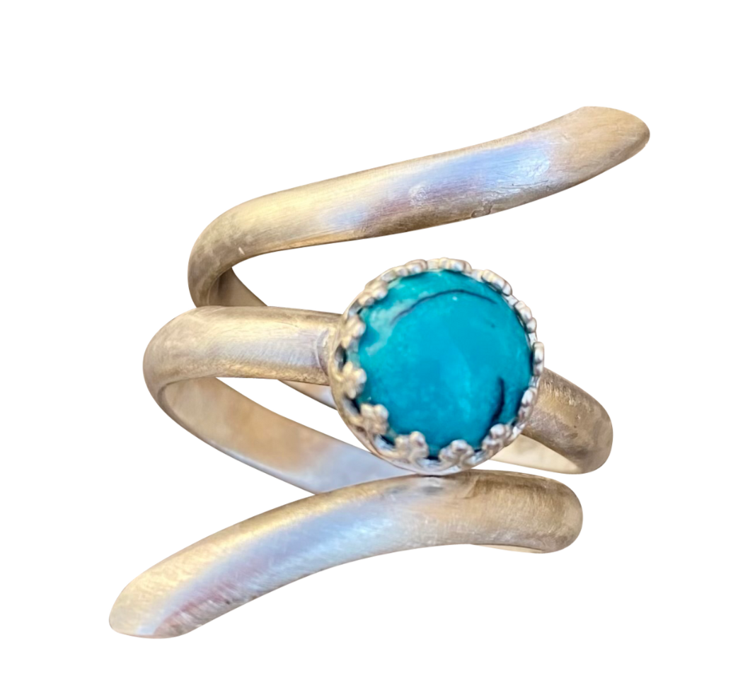 natural turquoise gemstone ring