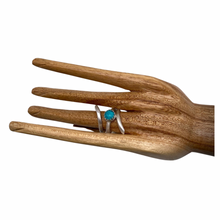 Load image into Gallery viewer, natural turquoise ring shown on hand