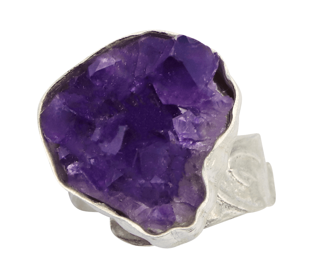 Amethyst geode deals ring