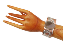 Load image into Gallery viewer, druzy quartz cuff shown on wrist