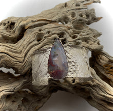 Load image into Gallery viewer, &#39;Ocean Fantasy&#39; Indonesian Moss Agate Fine Silver Cuff Bracelet