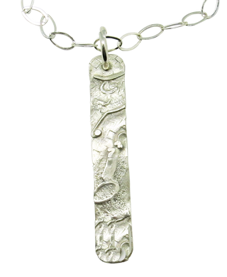 Sterling Silver skinny Pendant. Dare to Dream Collection. 2