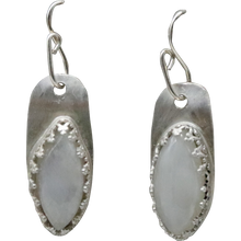Load image into Gallery viewer, moonstone and sterling earrings