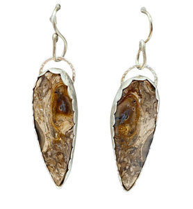 palmwood root earrings