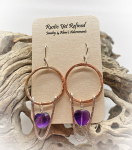 good vibrations earrings shown in natural setting