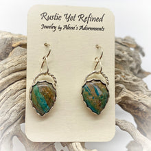 Load image into Gallery viewer, Peruvian opal earrings on romance card