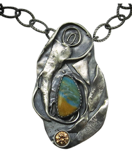Load image into Gallery viewer, sterling pendant with peruvian opal gemstone