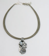 Load image into Gallery viewer, moonstone pendant showing neck wire