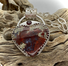 Load image into Gallery viewer, moss agate pendant in natural setting