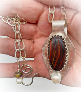 hot fudge sundae pendant with clasp shown