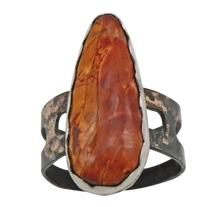 Load image into Gallery viewer, Red Creek Jasper gold ring