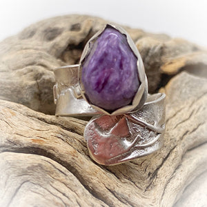 charoite ring from Dare to Dream collection