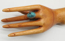 Load image into Gallery viewer, natural turquoise ring shown on hand