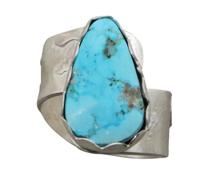Sonoran Turquoise & Sterling silver Ring. Dare to Dream Collection Size  7